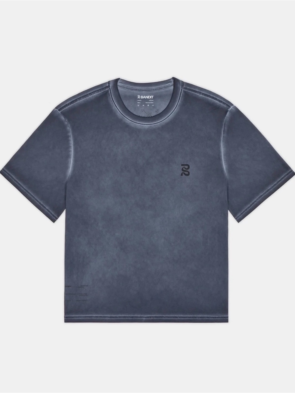 Bandit Running FrioSoft Performance Box Tee ANTHRACITE SALTFADE Size Large - New